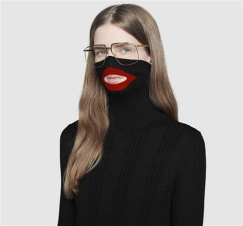 gucci balaclava mask hat|Gucci creative director says unintended racist imagery of $890 .